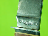 Vintage Old US Pal RH-70 Hunting Knife w/ Sheath