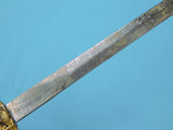 Antique Old US Pettibone Bros OH Fraternal Masonic Engraved Sword w/ Scabbard