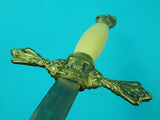 Antique Old US Pettibone Bros OH Fraternal Masonic Engraved Sword w/ Scabbard