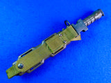 US Phrobis III Bayonet Fighting Knife w/ Scabbard