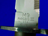 US Phrobis III Bayonet Fighting Knife w/ Scabbard