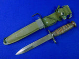 US Post WW2 Vintage Mk 2 Hybrid Fighting Knife Bayonet w/ Scabbard 