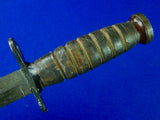 US Post WW2 Vintage Mk 2 Hybrid Fighting Knife Bayonet w/ Scabbard