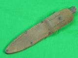 RARE Antique Old US Pre WW2 1920-30's IROS KEEN New York Hunting Knife w/ Sheath