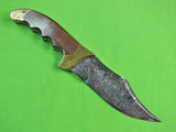 Vintage US RIGID Limited Edition SHAW LEIBOWITZ Engraved Hunting Fighting Knife