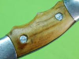 VERY RARE Vintage US Custom Hand Made RUANA Skinning Little Knife Stamp & Sheath