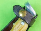VERY RARE Vintage US Custom Hand Made RUANA Skinning Little Knife Stamp & Sheath