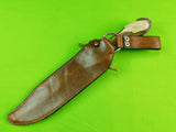 US Remington RE18575 Crown Stag Bowie Limited Edition  Large Hunting Knife w/ Sheath