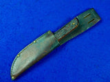 Vintage US SCHRADE WALDEN Bowie Hunting Knife Sheath with Unmarked Knife