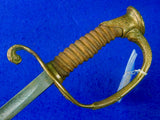 US Spanish American Civil War Veteran's Model 1852 Navy USN Officer's Sword