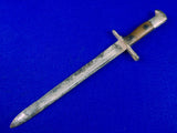 US Spanish-American War Krag Rifle Bayonet Fighting Knife