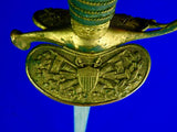 Antique US Spanish American War Model 1860 Presentation Engraved Officer's Sword