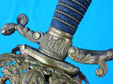 US Spanish American War Model 1860 Presentation Gold Engraved Officer's Sword