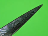 US Custom Hand Made KEVIN L HOFFMAN Stiletto Fairbairn Sykes Style Silver Knife