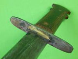 Vintage US Theater Custom Hand Made Stiletto Fighting Knife w/ Sheath