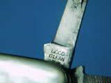 Antique Old c 1900's US Union Cutlery Ka-Bar Multi Blade Folding Pocket Knife