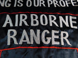 US Vietnam Era Vintage Airborne Ranger 75 INF Silk Flag Banner