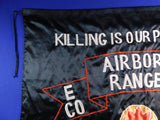 US Vietnam Era Vintage Airborne Ranger 75 INF Silk Flag Banner