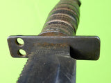 US Vietnam Era Camillus Jet Pilot Survival Commando Fighting Knife w/ Sheath