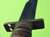 US Vietnam Era Camillus Jet Pilot Survival Commando Fighting Knife w/ Sheath
