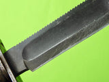 US Vietnam Era Camillus Jet Pilot Survival Commando Fighting Knife w/ Sheath