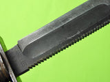 US Vietnam Era Camillus Jet Pilot Survival Commando Fighting Knife w/ Sheath