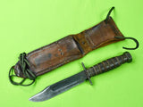 US Vietnam Era Camillus Jet Pilot Survival Commando Fighting Knife w/ Sheath