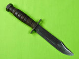 US Vietnam Era Camillus Jet Pilot Survival Commando Fighting Knife w/ Sheath