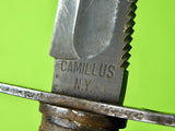 US Vietnam Era Camillus Jet Pilot Survival Commando Fighting Knife w/ Sheath