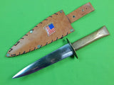 US Vietnam Era Custom Made Handade Huge Stiletto Theater Fighting Knife & Sheath