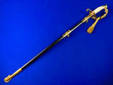 RARE US Vietnam Era Vintage Japan Made Model 1852 USN Navy Engraved Sword