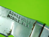 RARE US Vietnam Era Vintage Wilhelmus Sonneville Mobile Ala. Fighting Knife