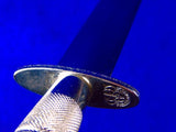 US Vietnam Era Japan Sword Made Presentation Stiletto Fighting Knife w/ Sheath