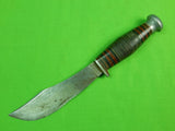 Vintage Old US WARD Master Quality Bowie Style Fighting Knife w/ Sheath