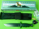 US WESTERN Cutlery COLEMAN Model 221 Survival Tactical Saw Back Fighting Knife