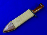US WW1 Antique Old Bolo Fighting Knife w/ Scabbard