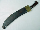 Antique US WW1 WWI Engineer's s Large Machete Fighting Knife & Sheath