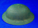 Antique Old US WW1 Military Army Helmet Hat w/ Liner Chin Strap