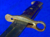 US WW1 Model 1905 SA Bayonet Fighting Knife w/ Scabbard
