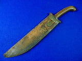 US WW1 Antique Model 1909 SA Bolo Fighting Knife w/ Scabbard