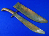 US WW1 Antique Model 1909 SA Bolo Fighting Knife w/ Scabbard 