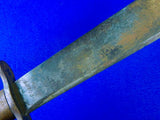 US WW1 Antique Model 1909 SA Bolo Fighting Knife w/ Scabbard