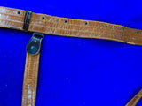Antique Old US WW1 Military Army Officer's Leather Belt