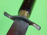 RARE US WW1 Period German Style KING Best Steel Boot Fighting Knife & Sheath