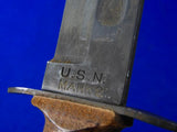 US WW2 Camillus USN Navy MK2 Fighting Knife w/ Sheath Near Mint