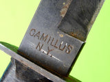 US WW2 Camillus USN Navy MK1 Fighting Knife w/ RARE Sheath