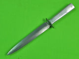 US WW2 Custom Made Handmade Aluminum Stiletto Theater Fighting Knife & Sheath