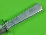 US WW2 Custom Made Handmade Aluminum Stiletto Theater Fighting Knife & Sheath