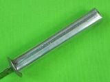 US WW2 Custom Made Handmade Aluminum Stiletto Theater Fighting Knife & Sheath