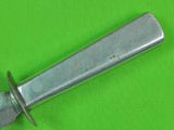 US WW2 Custom Made Handmade Aluminum Stiletto Theater Fighting Knife & Sheath